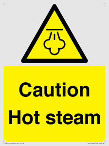 Caution Hot steam